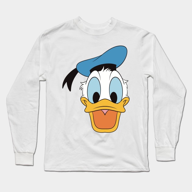 Happy Donald Long Sleeve T-Shirt by liquidsouldes